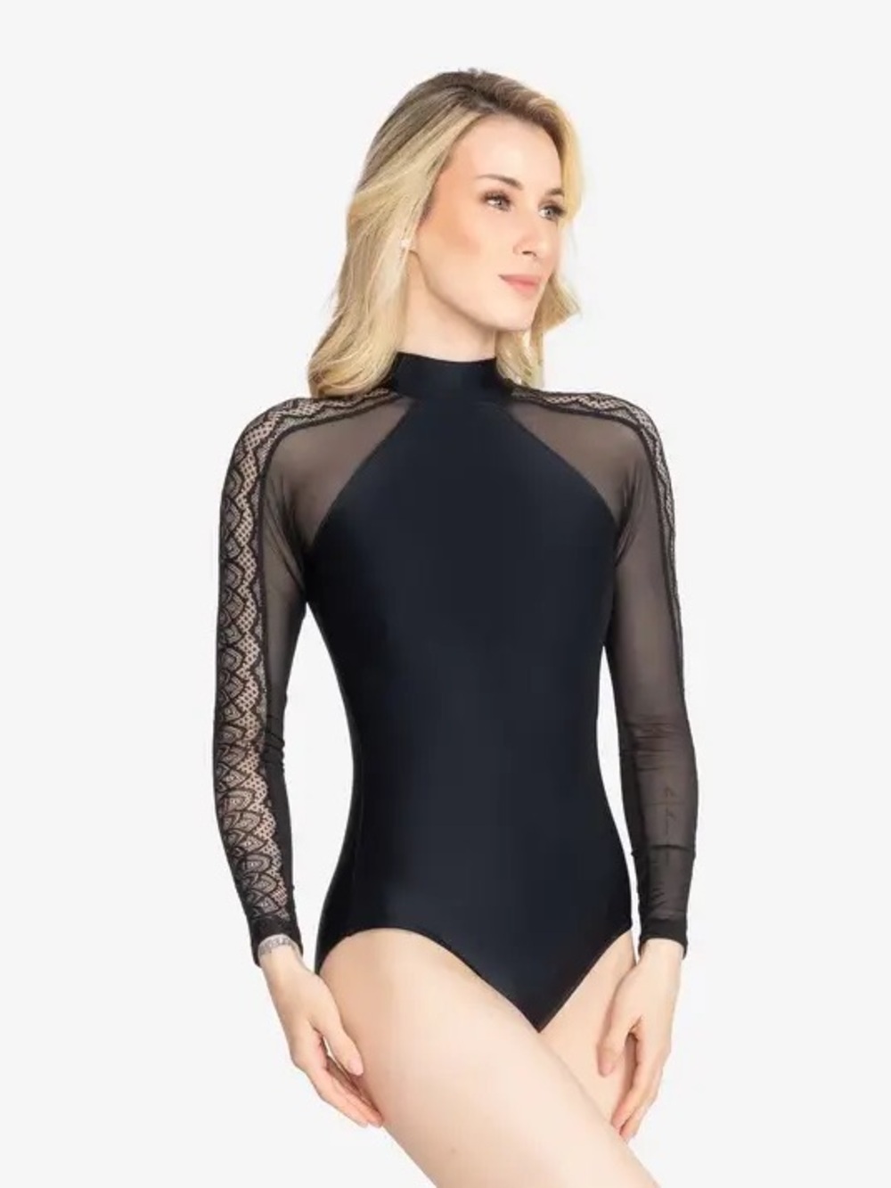 So Danca Larissa Long Sleeve Dance Leotard NWT